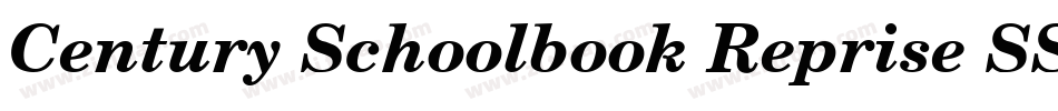 Century Schoolbook Reprise SSi Bold Italic字体转换